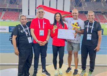 بسنت حميدة تحصد الميدالية الذهبية في دورة ألعاب البحر المتوسط