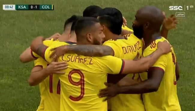 هدف كولومبيا الاول في مرمي السعودية 1 0 مباراة ودية