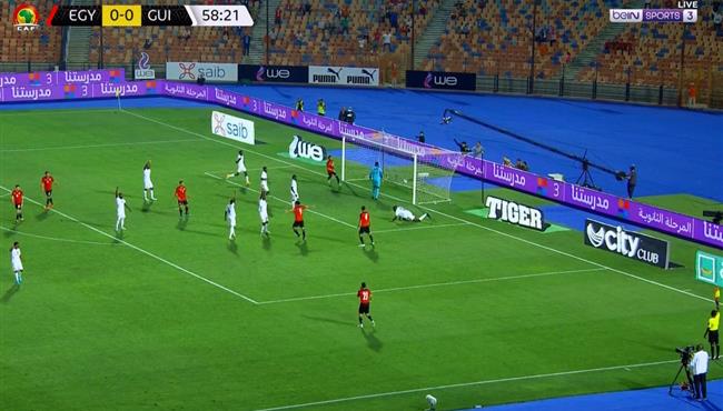 هدف محمد صلاح الملغي امام غينيا في تصفيات كاس امم افريقيا