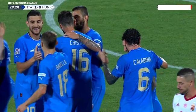 اهداف مباراة ايطاليا والمجر 2 1 دوري الامم الاوروبية