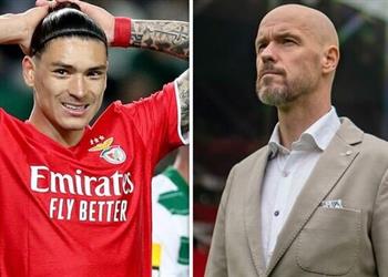 بعد عرض ليفربول تين هاج يتدخل لحسم صفقة نونيز لـ مانشستر يونايتد