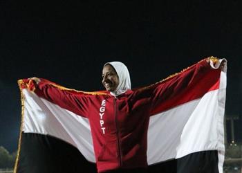 إسراء عويس تفوز بـ فضية الوثب الطويل في دورة ألعاب البحر المتوسط