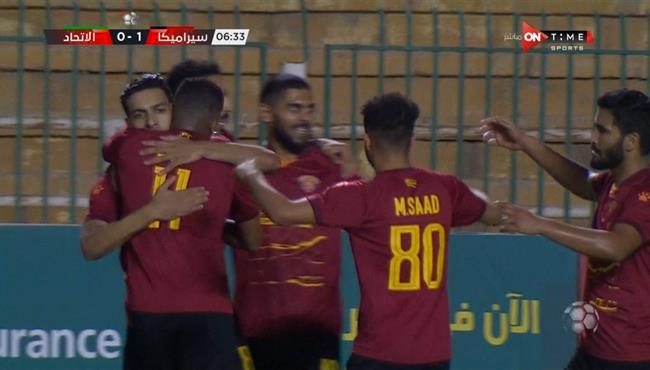 اهداف مباراة سيراميكا والاتحاد السكندري 5 0 الدوري المصري