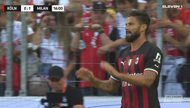 هدف جيرو العالمي في مباراة ميلان وكولن الودية