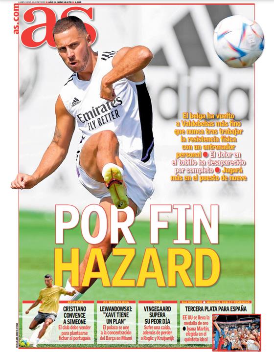 غلاف صحيفة آس الإسبانية 