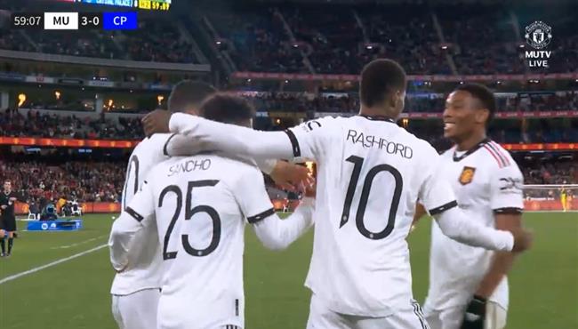 اهداف مباراة مانشستر يونايتد وكريستال بالاس 3 1 مباراة ودية