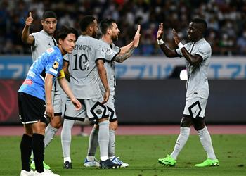 فيديو ميسي يسجل في فوز باريس سان جيرمان ودي ا على كاواساكي الياباني