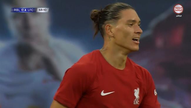 سوبر هاتريك داروين نونيز في مباراة ليفربول ولايبزيج