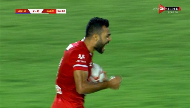 هدف حسام حسن في مرمي الزمالك بنهائي كأس مصر