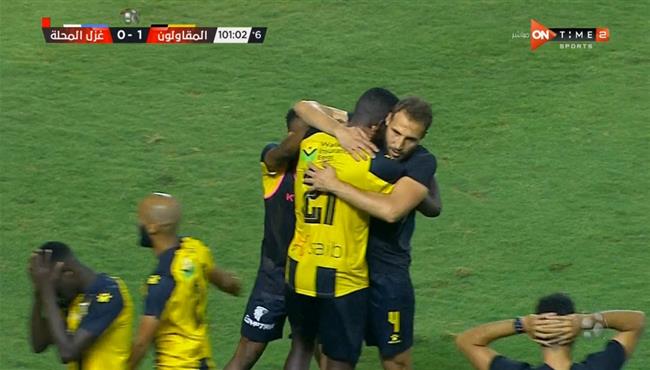 هدف فوز المقاولون العرب القاتل علي غزل المحلة 1 0 الدوري المصري