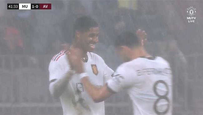 هدف راشفورد في مرمي استون فيلا