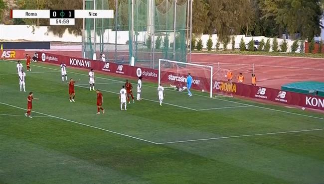 اهداف مباراة روما ونيس 1 1 مباراة ودية