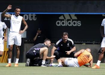 بنزيما يثير القلق في تدريبات ريال مدريد قبل مواجهة كلوب أمريكا