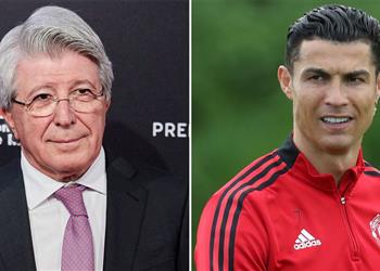 رئيس أتلتيكو مدريد يعلن موقفهم من التعاقد مع رونالدو