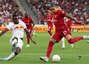 البروفة الأخيرة قبل مباراة مانشستر سيتي ليفربول يسقط أمام سالزبورج بمشاركة محمد صلاح