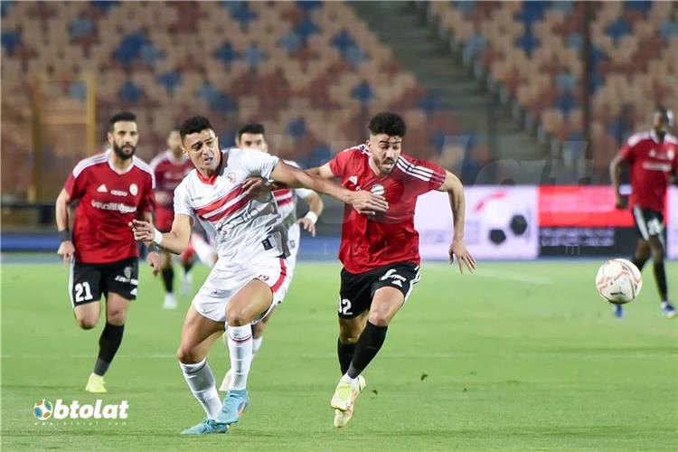 مصطفى الزناري وعمر السعيد من مباراة الزمالك وطلائع الجيش