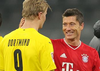 ليفاندوفسكي يوضح هل رحل عن بايرن ميونخ بسبب هالاند