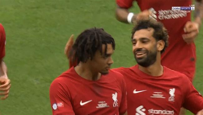 هدف ليفربول الاول في مرمي مانشستر سيتي اسيست محمد صلاح
