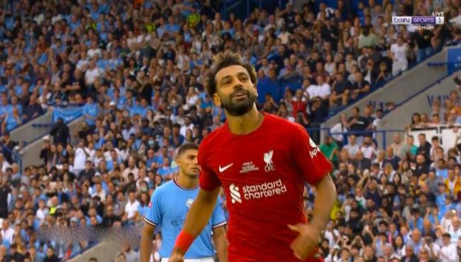 هدف محمد صلاح في مرمي مانشستر سيتي بكأس الدرع الخيرية