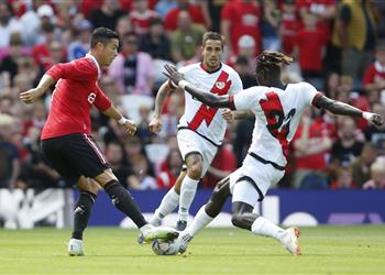 فيديو بمشاركة كريستيانو رونالدو مانشستر يونايتد يتعادل إيجابي ا أمام رايو فاييكانو