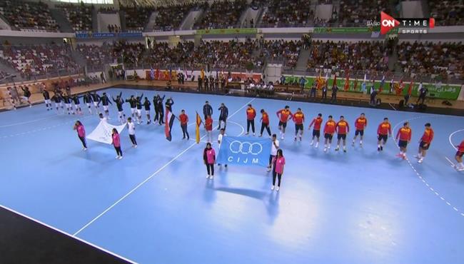 اهداف مباراة مصر واسبانيا المثيره لكرة اليد 27 28 نهائي دورة العاب البحر المتوسط