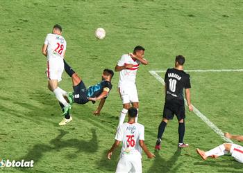 فيديو الونش يغادر مباراة الزمالك وبيراميدز مصاب ا