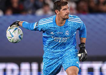 كورتوا تابعت حركة كامادا قبل تسديده للكرة والفوز بالنهائيات جزء من ريال مدريد