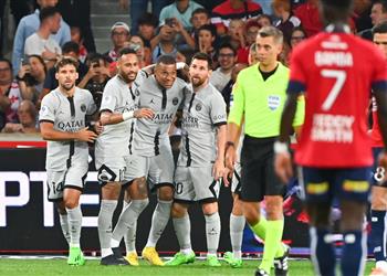 فيديو تألق ميسي ومبابي ونيمار باريس سان جيرمان يهين ليل بسباعية في الدوري الفرنسي