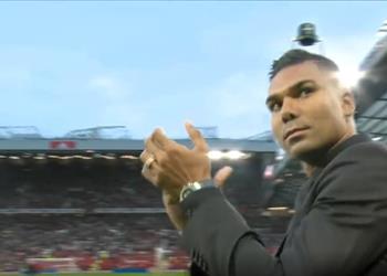 فيديو وصور كاسيميرو يظهر في أولد ترافورد قبل مباراة مانشستر يونايتد وليفربول