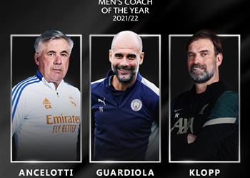 رسمي ا أنشيلوتي يتفوق على كلوب وجوارديولا ويفوز بجائزة أفضل مدرب في أوروبا 2022