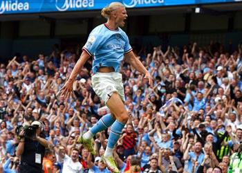 ترتيب هدافي الدوري الإنجليزي بعد هاتريك هالاند أمام كريستال بالاس