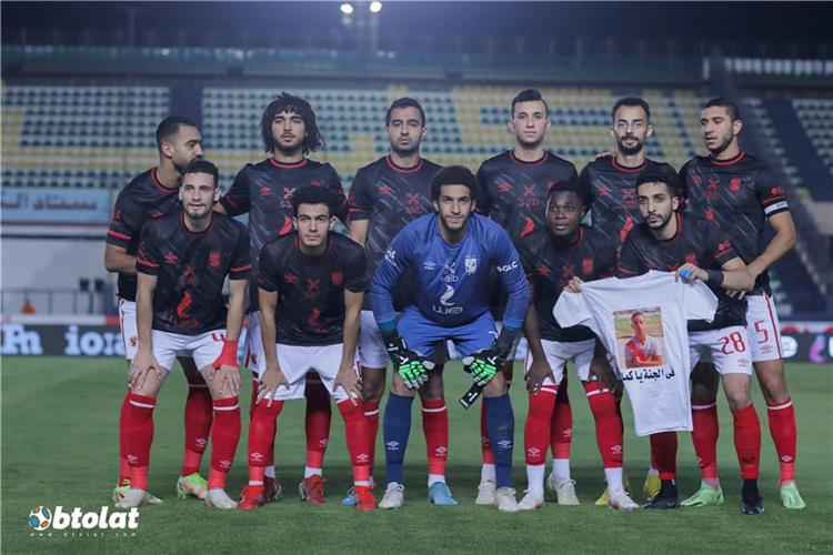 فريق الأهلي من مباراة طلائع الجيش بالدوري المصري