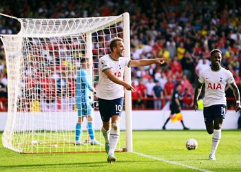 فيديو هاري كين يقود توتنهام للفوز بثنائية أمام نوتينجهام فورست في الدوري الإنجليزي