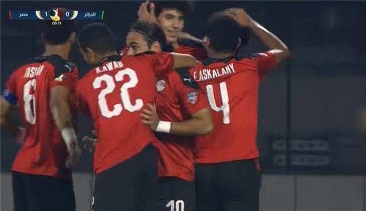 فرحة لاعبي منتخب مصر للشباب بعد التاهل لنهائي كاس العرب