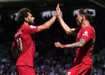 فيديو نونيز يرد الهدية محمد صلاح يسجل هدف ليفربول الثاني أمام فولهام