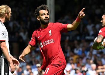 محمد صلاح يحقق 3 أرقام قياسية بعد هدفه في مباراة ليفربول وفولهام