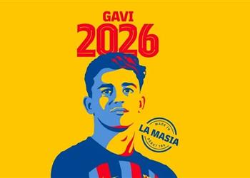 رسمي ا برشلونة ي علن تجديد عقد جافي حتى 2026