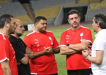 صور منتخب مصر يواصل تدريباته باستاد برج العرب