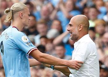 جوارديولا هالاند استثنائي ويمكنه أن يصبح أفضل مما هو عليه