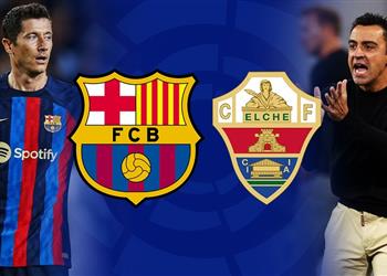 تعرف على معلق مباراة برشلونة وإلتشي اليوم في الدوري الإسباني