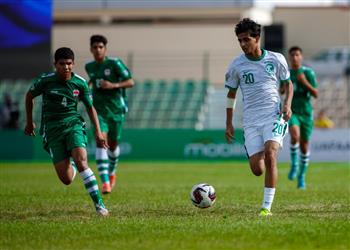 هاتريك طلال حاجي يقود السعودية لهزيمة العراق والتأهل لنصف نهائي كأس العرب للناشئين