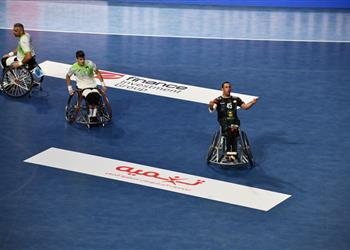 منتخب مصر يفوز على سلوفينيا في بطولة العالم لليد للكراسي المتحركة