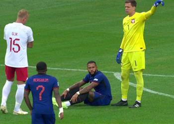 بسبب الإصابة ديباي يغادر مباراة هولندا وبولندا في دوري الأمم الأوروبية