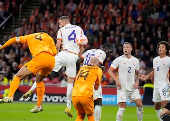 فيديو رأسية فان دايك تقود هولندا لتخطي بلجيكا والتأهل لنصف نهائي دوري الأمم الأوروبية