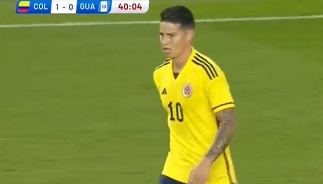 هدف خاميس رودريجز في مباراة كولومبيا وجواتيمالا الودية