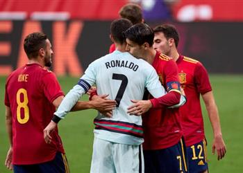 تشكيل إسبانيا والبرتغال في دوري الأمم الأوروبية رونالدو وموراتا أساسيان