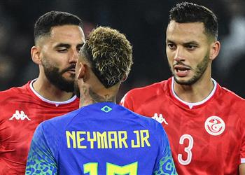 مدرب البرازيل ينتقد تصرف لاعب تونس كان سيتسبب في إبعاد نيمار عن مونديال قطر
