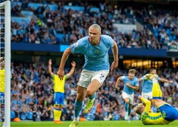 رقم قياسي نادر ينتظر هالاند في الديربي ضد مانشستر يونايتد