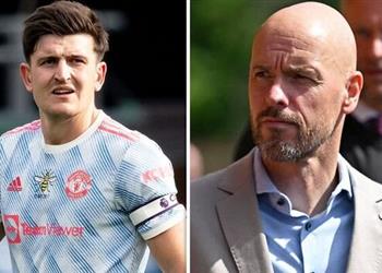 تين هاج يعلن استبعاد ماجواير من مباراة مانشستر سيتي ويوضح السبب