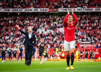 تين هاج يزف نبأ سعيد ا لـ رونالدو قبل مباراته الأولى في الدوري الأوروبي